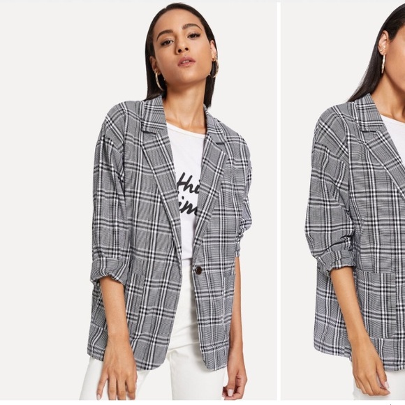 plaid blazer - Picture 2 of 8